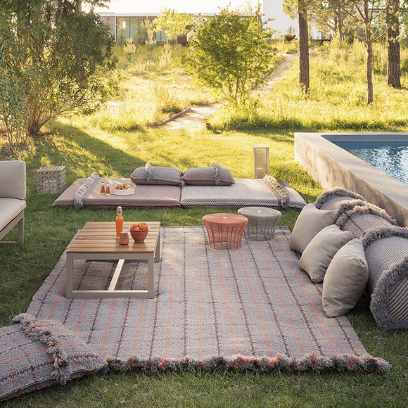Garden Layers Outdoor Rug Checks