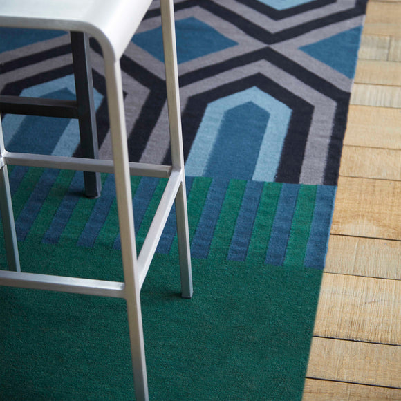 Ndebele Green Rug