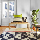 Rustic Chic Geo Pillow - Pistachio 1