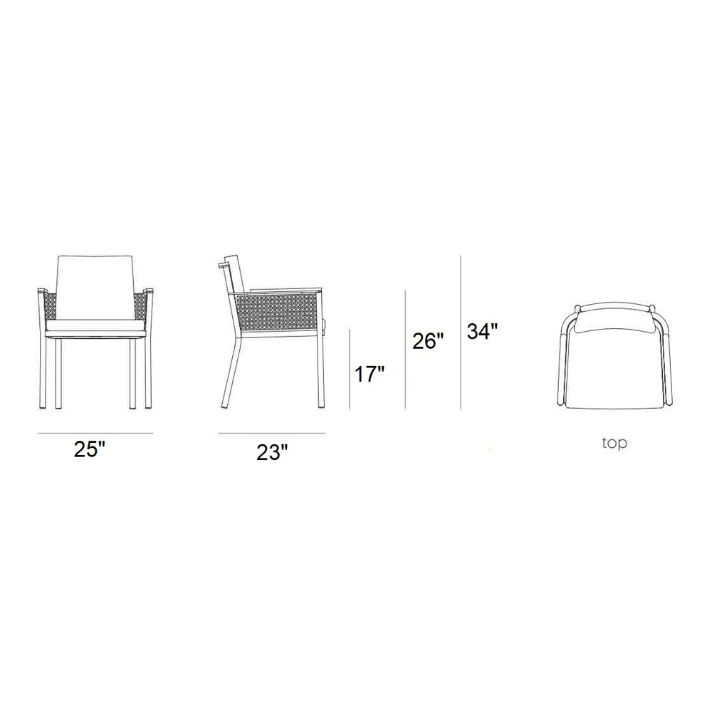 Bosc Outdoor Dining Armchair