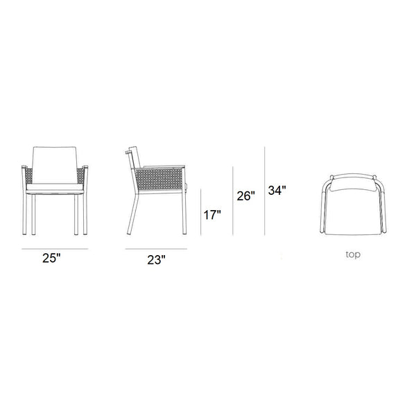 Bosc Outdoor Dining Armchair