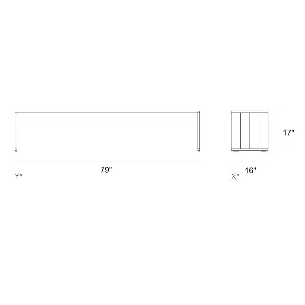 GBmodular Outdoor Bench