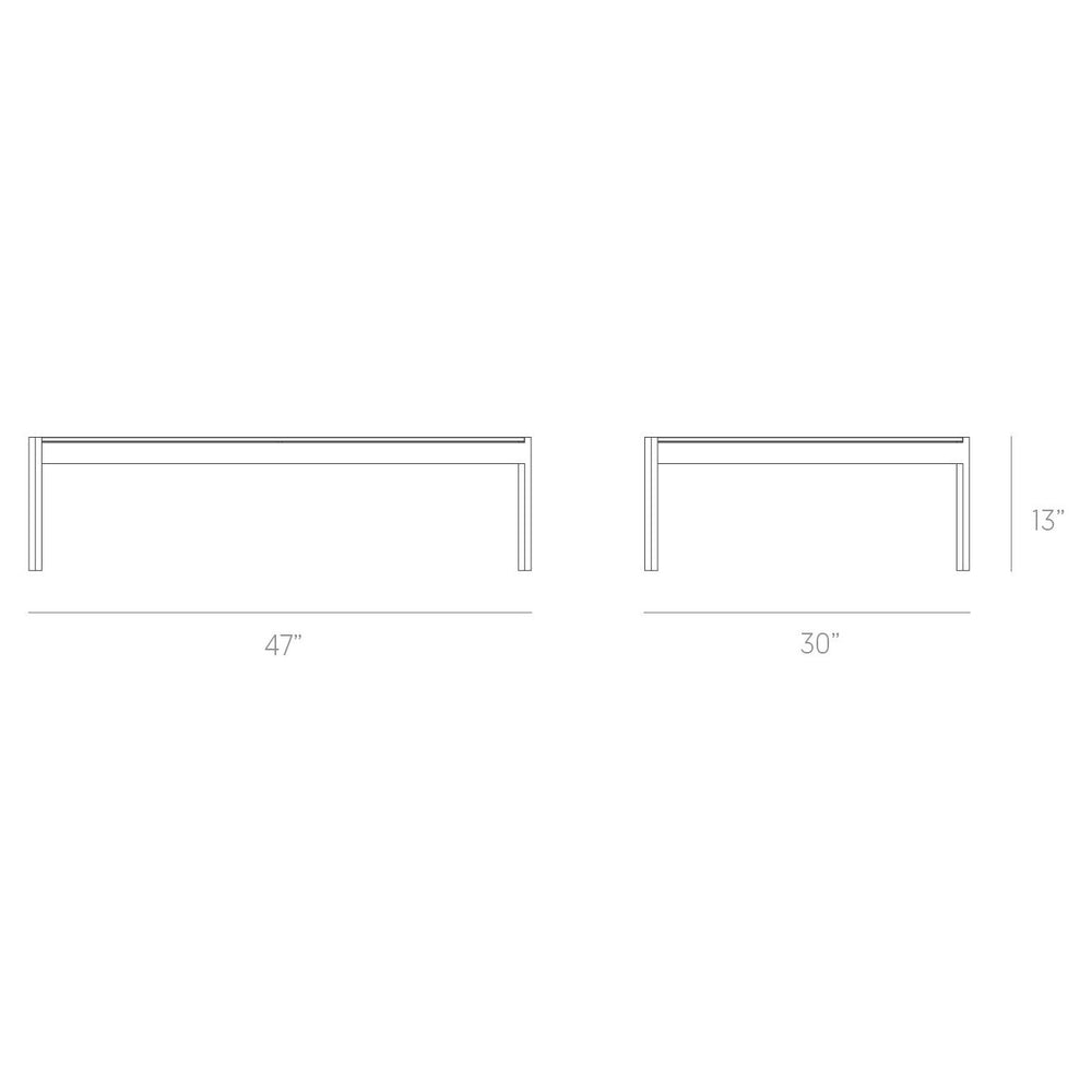 Iris Outdoor Rectangular Coffee Table