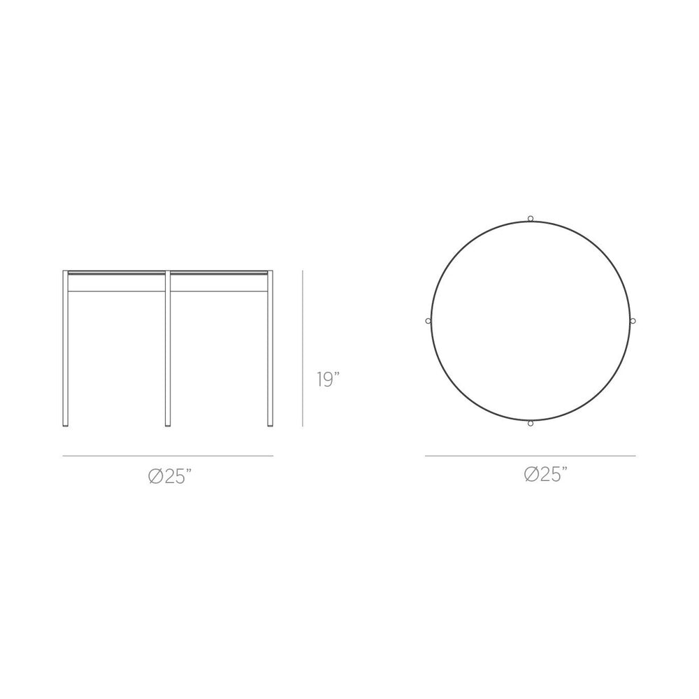 Iris Outdoor Round Coffee Table
