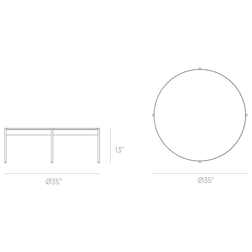 Iris Outdoor Round Coffee Table