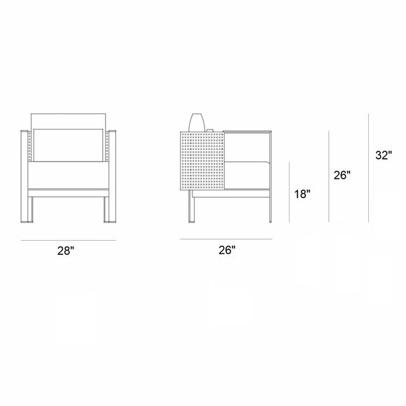 Solanas Outdoor Club Armchair