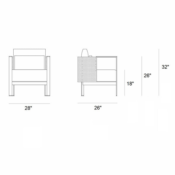 Solanas Outdoor Club Armchair