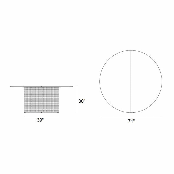 Solanas Outdoor Round Dining Table
