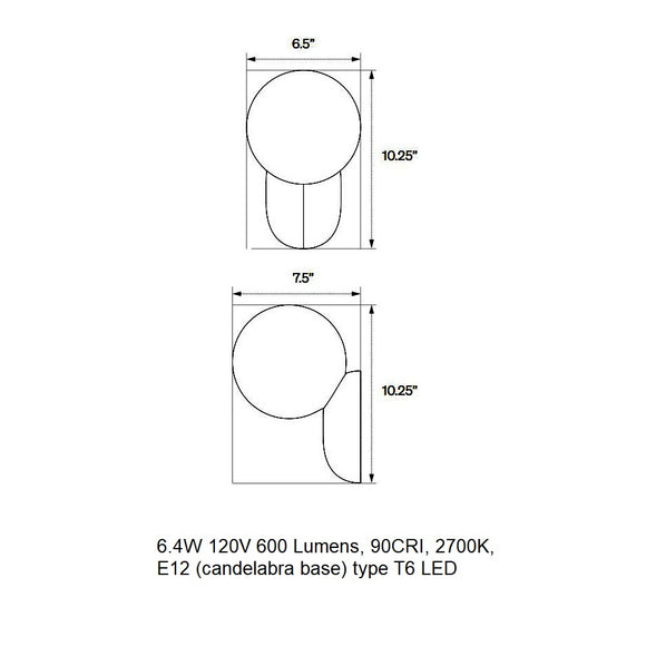 Cantilever LED Wall Sconce