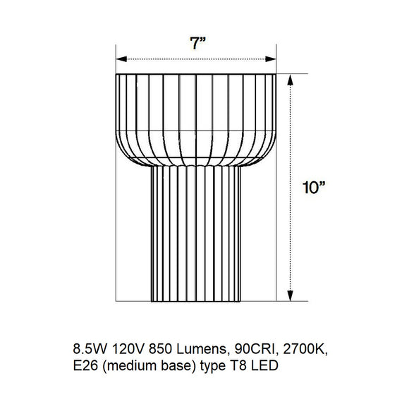Word LED Table Lamp