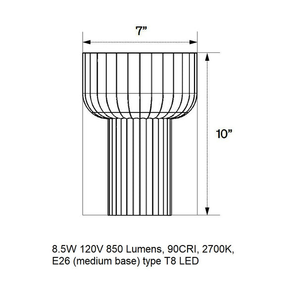Word LED Table Lamp