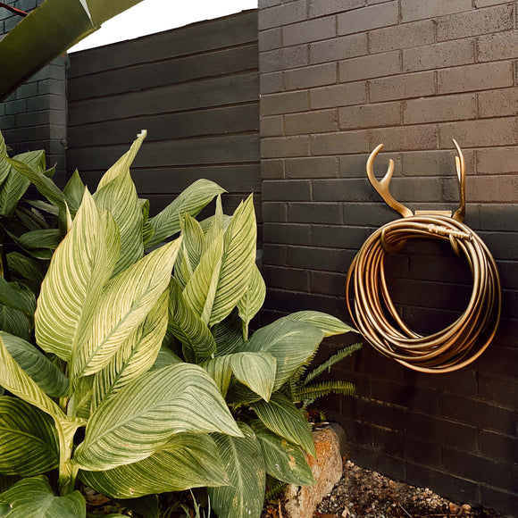 Reindeer Garden Hose Wall Mount