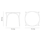 Ample Outdoor Bistro Table with 4 Legs
