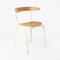 Ample Outdoor Dining Chair  option B09 Iroko / D01 Pearl White