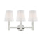 Thomas O'Brien Logan Vanity Light  option Polished Nickel