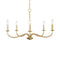 Abells Chandelier  option Satin Brass