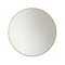 Cadre Round Electric Mirror  option Satin Brass