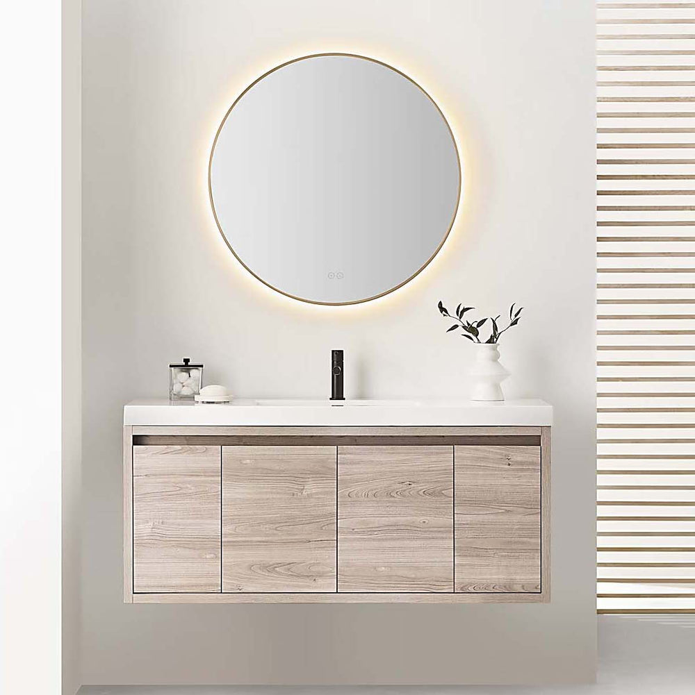 Cadre Round Electric Mirror