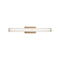 Cavitt LED Vanity Light  option Satin Brass