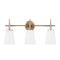 Driscoll Bathroom Vanity Light  option Satin Brass