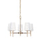 Driscoll Chandelier  option Satin Brass