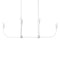 Maya Linear Chandelier  option Matte White