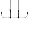 Maya Linear Chandelier  option Midnight Black