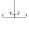 Mendota Linear Chandelier  option Midnight Black