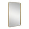 Planer Rectangular Mirror  option Brushed Brass