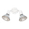 Two Light 8642 Outdoor Adjustable Swivel Flood Light  option White