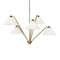Werley Chandelier  option Satin Brass