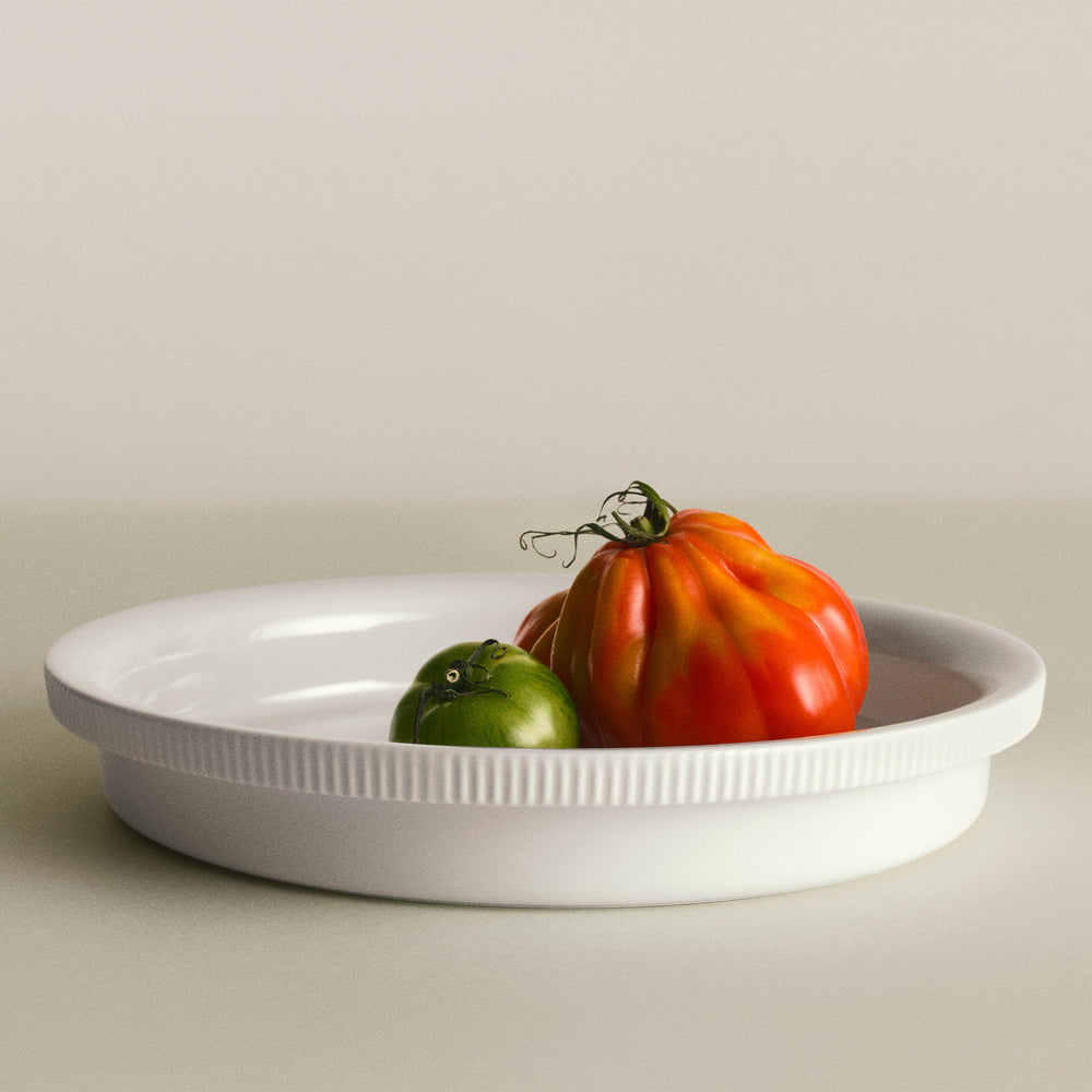 Bernadotte Round Ovenware Dish Porcelain | Georg Jensen