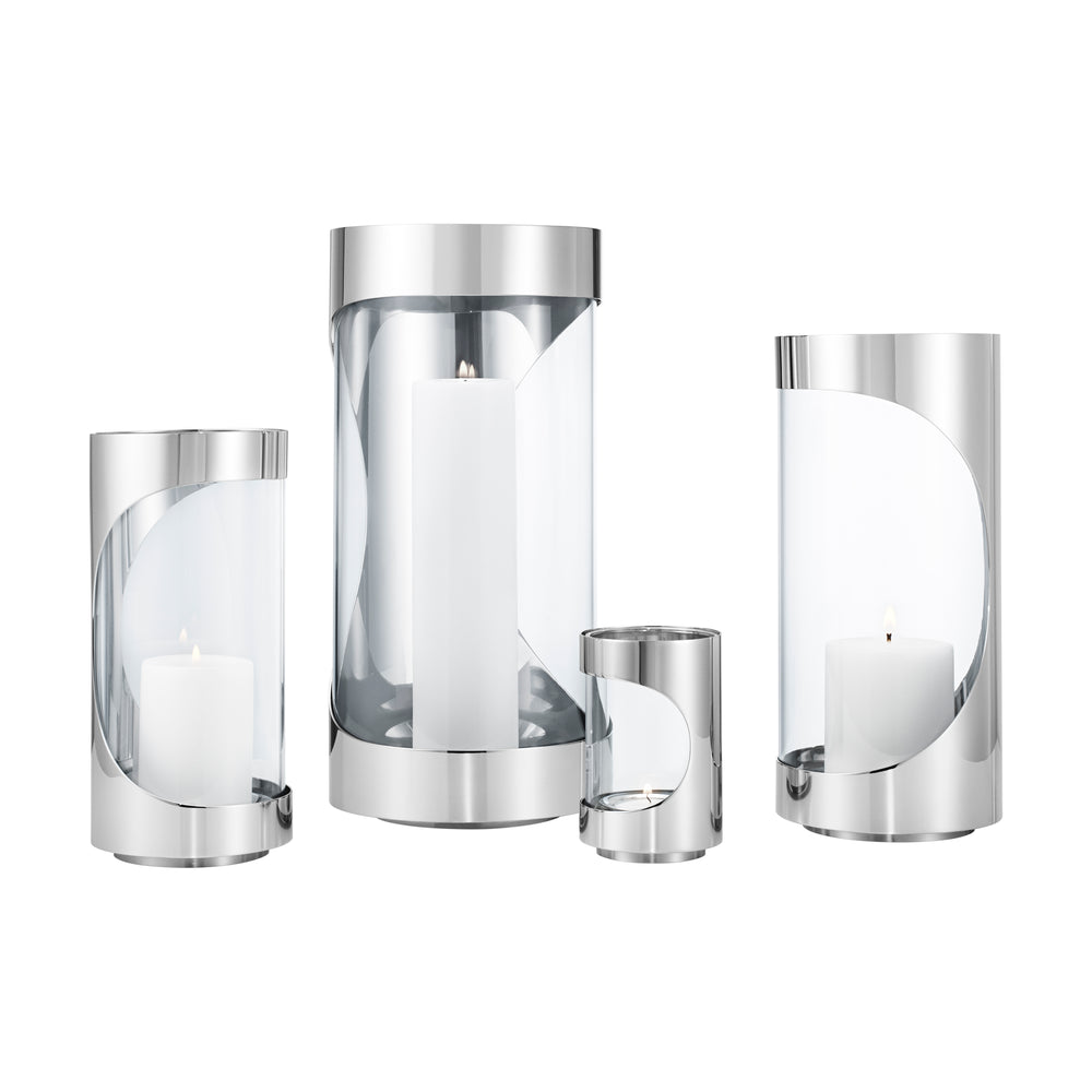 Chrome Contours Tea Light
