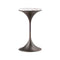 Dapertutto Side Table  option Calacatta Gold Marble / Brown Burnished Brass / Tall: 21.7 in height