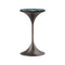 Dapertutto Side Table  option Verde Alpi Marble / Brown Burnished Brass / Tall: 21.7 in height