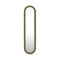 Gioiello Oval Mirror  option Burnished Brass