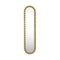 Gioiello Oval Mirror  option Polished Brass