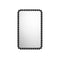 Gioiello Rectangle Mirror  option Matt Black Brass
