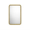 Gioiello Rectangle Mirror  option Polished Brass
