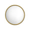 Gioiello Round Mirror  option Polished Brass