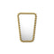 Gioiello Trapeziod Mirror  option Polished Brass
