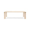 Ottanta Rectangle Dining Table  option Classic Travertine Marble