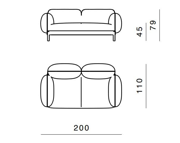 Tarantino 2-Seater Sofa