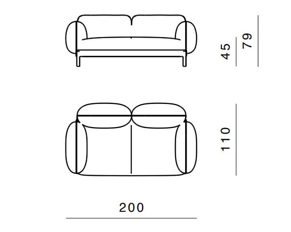 Tarantino 2-Seater Sofa