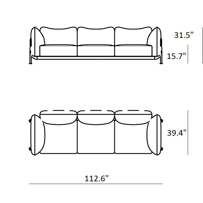 Tasca 3-Seater Sofa