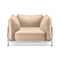 Tasca Lounge Chair  option Aida 1620 Sand Leather