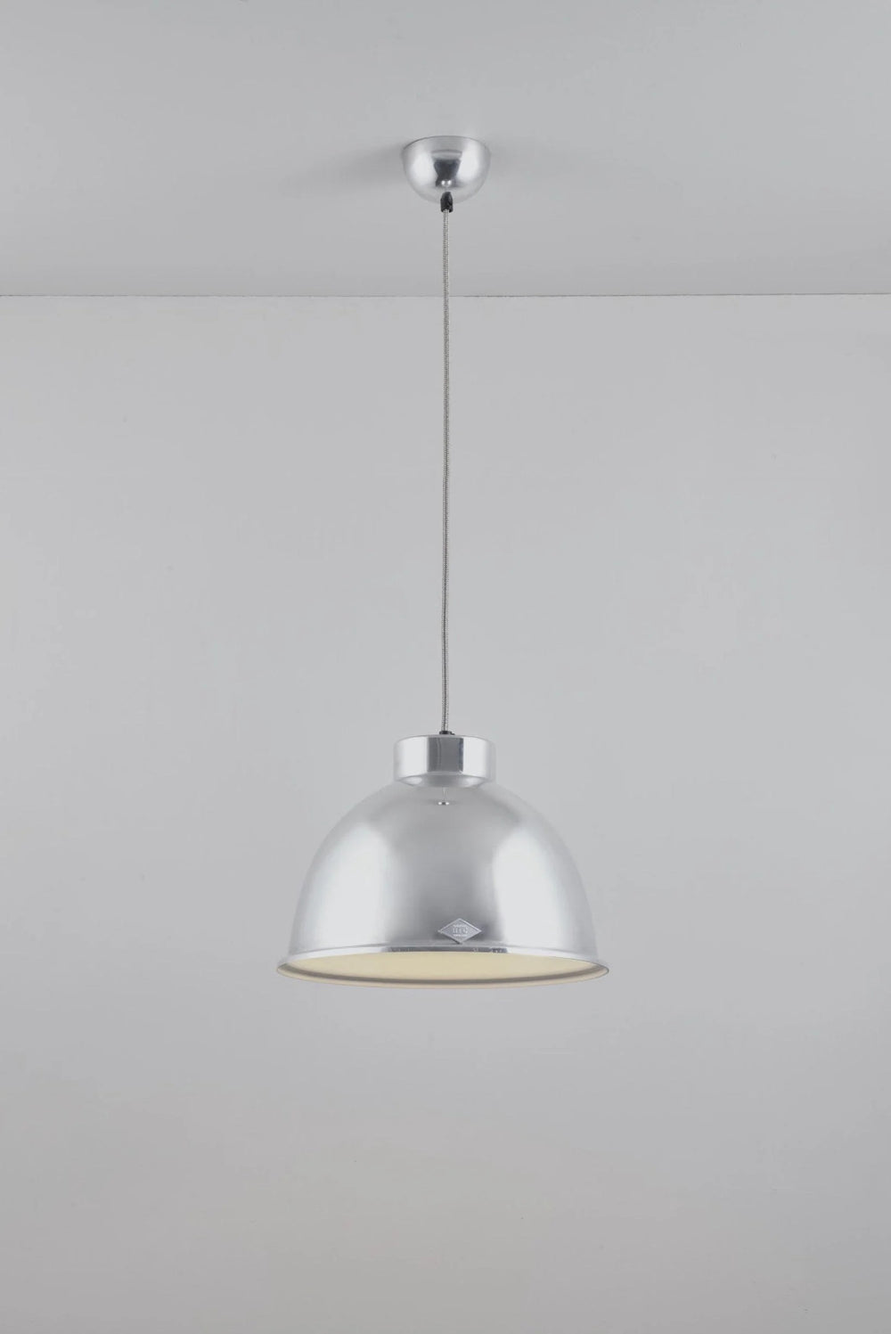 Giant Pendant Light with Wired Glass