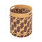 Giobagnara x Rabitti 1969 Palu No.2 Storage Basket  option RB30 Natural/RB24 Cognac/R22 Brown/Large: 15.7 in diameter