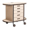 Arcade Oval Coffee and Bar Cart  option G83 Stone/Natural/Bronze