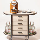 Arcade Oval Coffee and Bar Cart